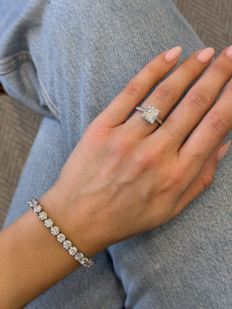 15.75ct Round Brilliant Cut Diamond Line Bracelet