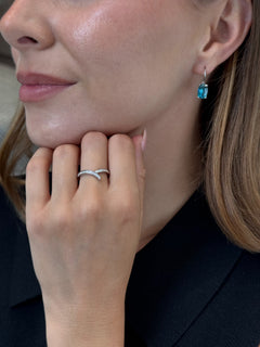 Zircon Drop Earrings
