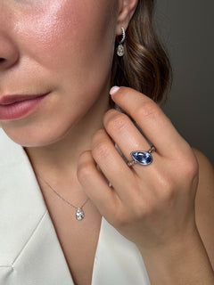 1.63ct Fancy Pear Cut Diamond Pendant