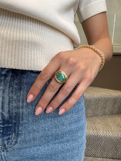 Opal 18ct Yellow Gold Ring