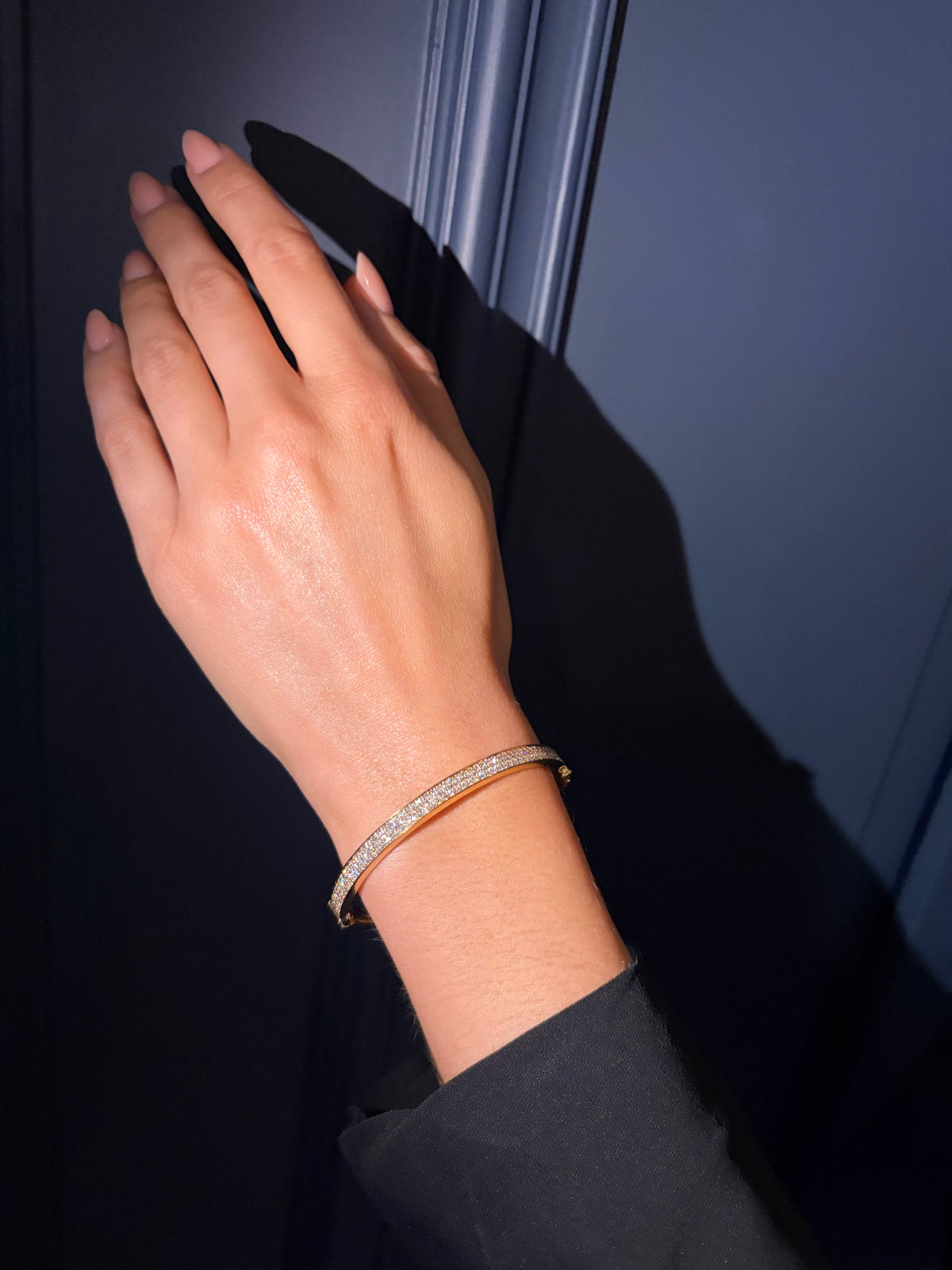 18ct Yellow Gold Diamond Bangle