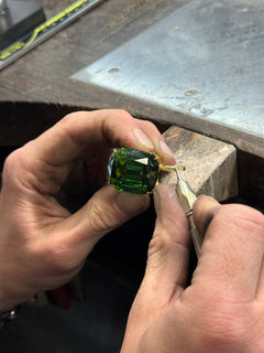 80.28cts Tourmaline Pendant Running On An Infinity 18ct Yellow Gold Chain
