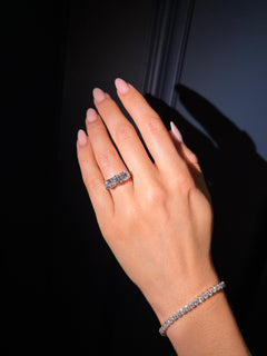 3.01ct Round Brilliant Cut Diamond Three Stone Ring
