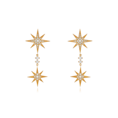 Sienna 18ct Yellow Gold Diamond Drop Earrings