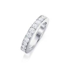 Skyline 3.5mm Diamond Platinum Ring