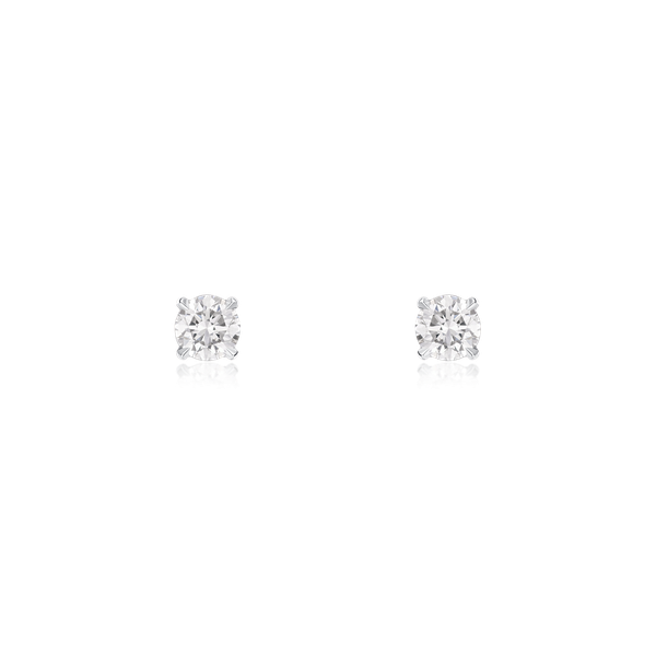 0.60ct Round Brilliant-Cut Diamond Stud Earrings