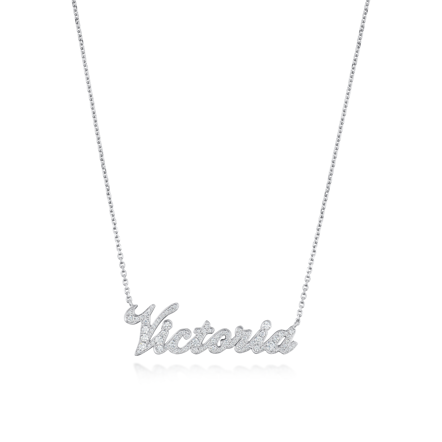 Victoria Platinum Diamond-Set Pendant