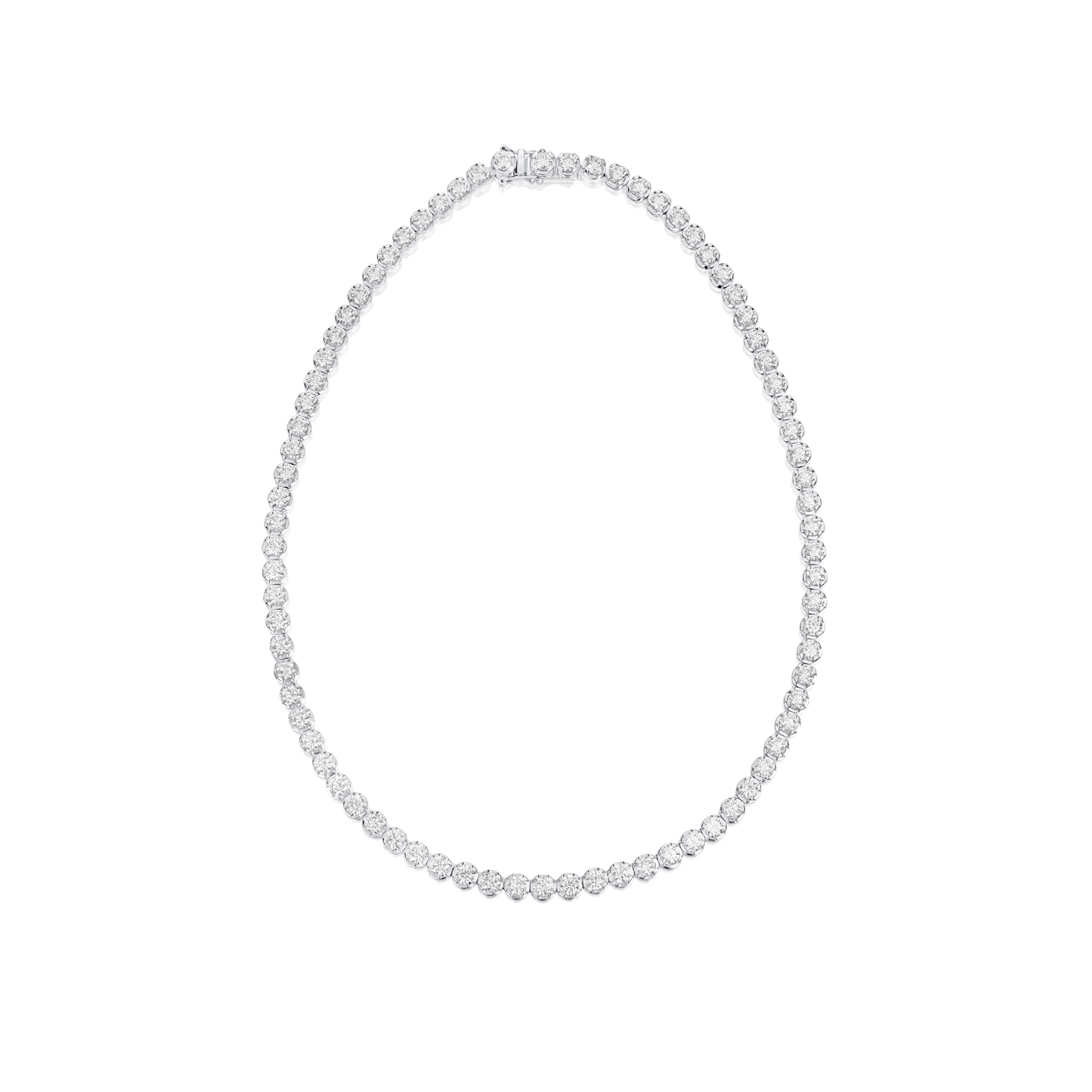 20.00cts Round Brilliant Cut Diamond Line Necklace