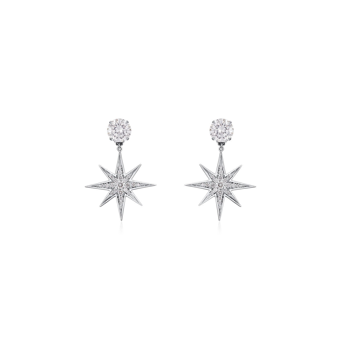 Sienna Slide On/Off Earring Fittings without Diamond Studs