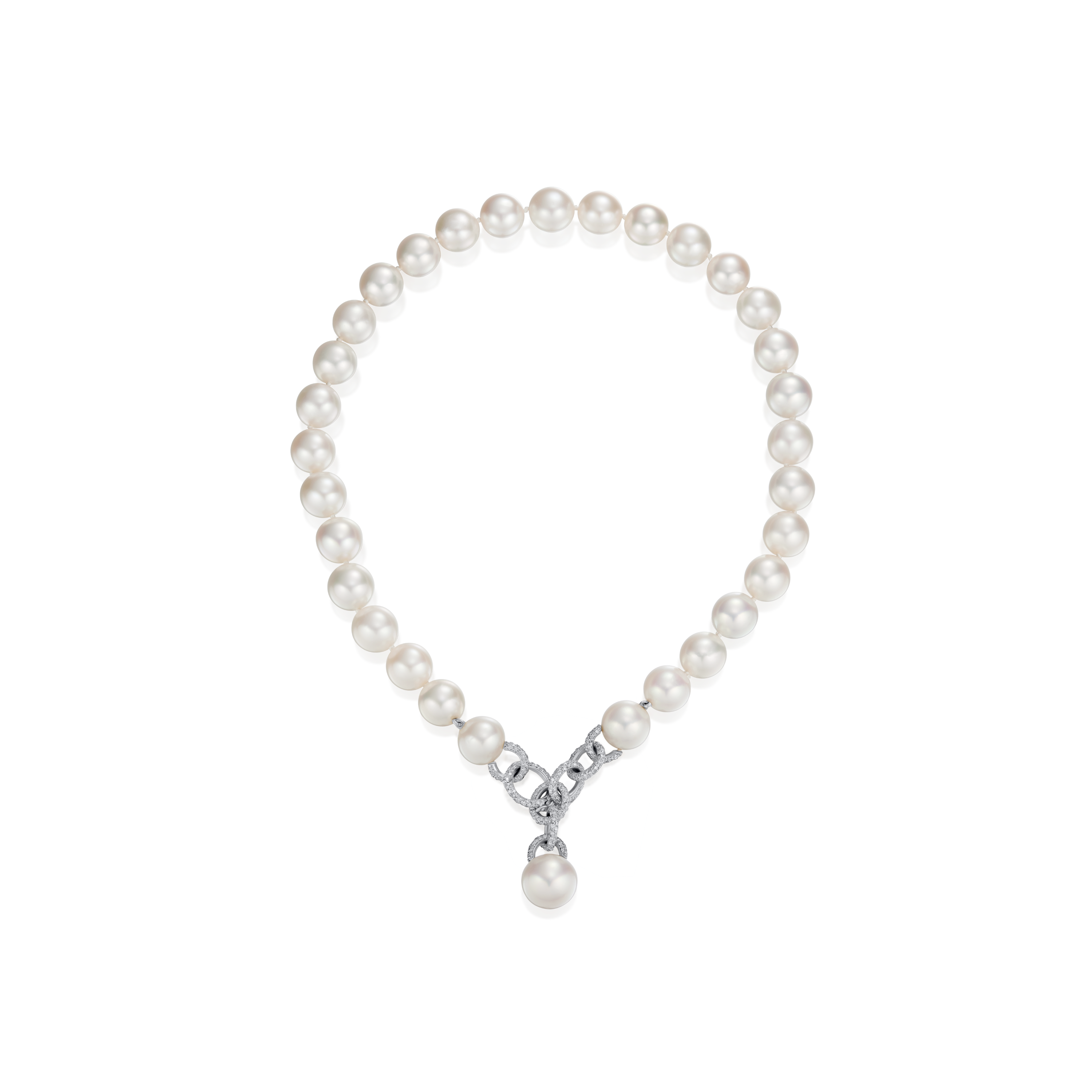 South Sea Pearl and Diamond Necklace