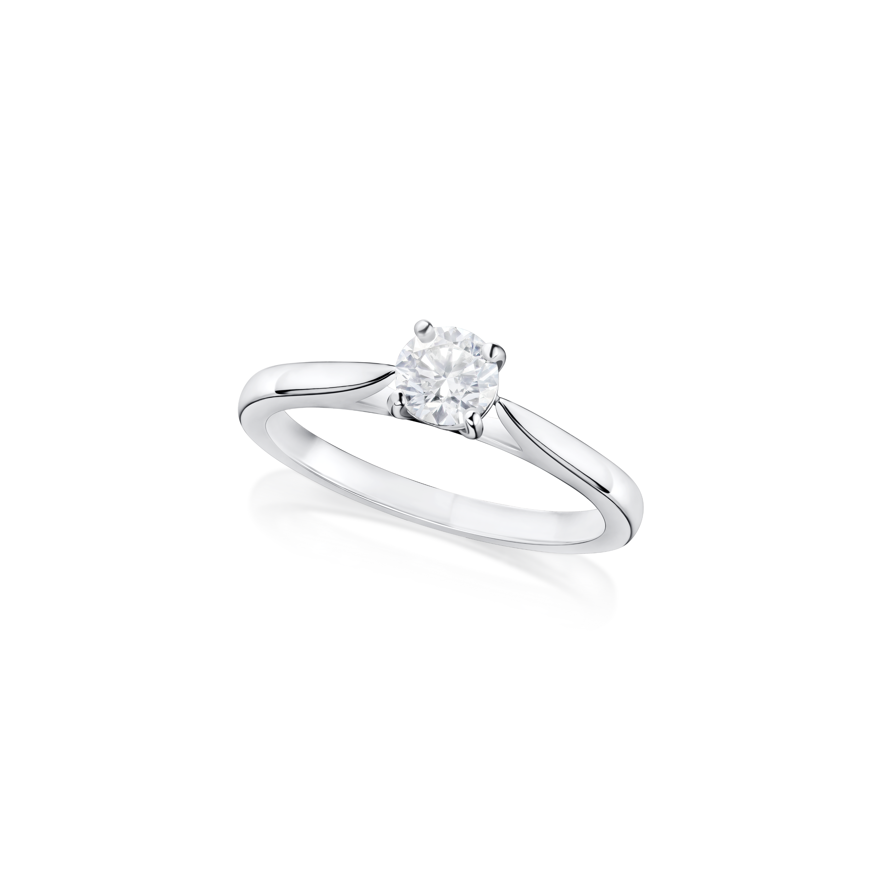 0.40ct Round Brilliant-Cut Diamond Solitaire Ring