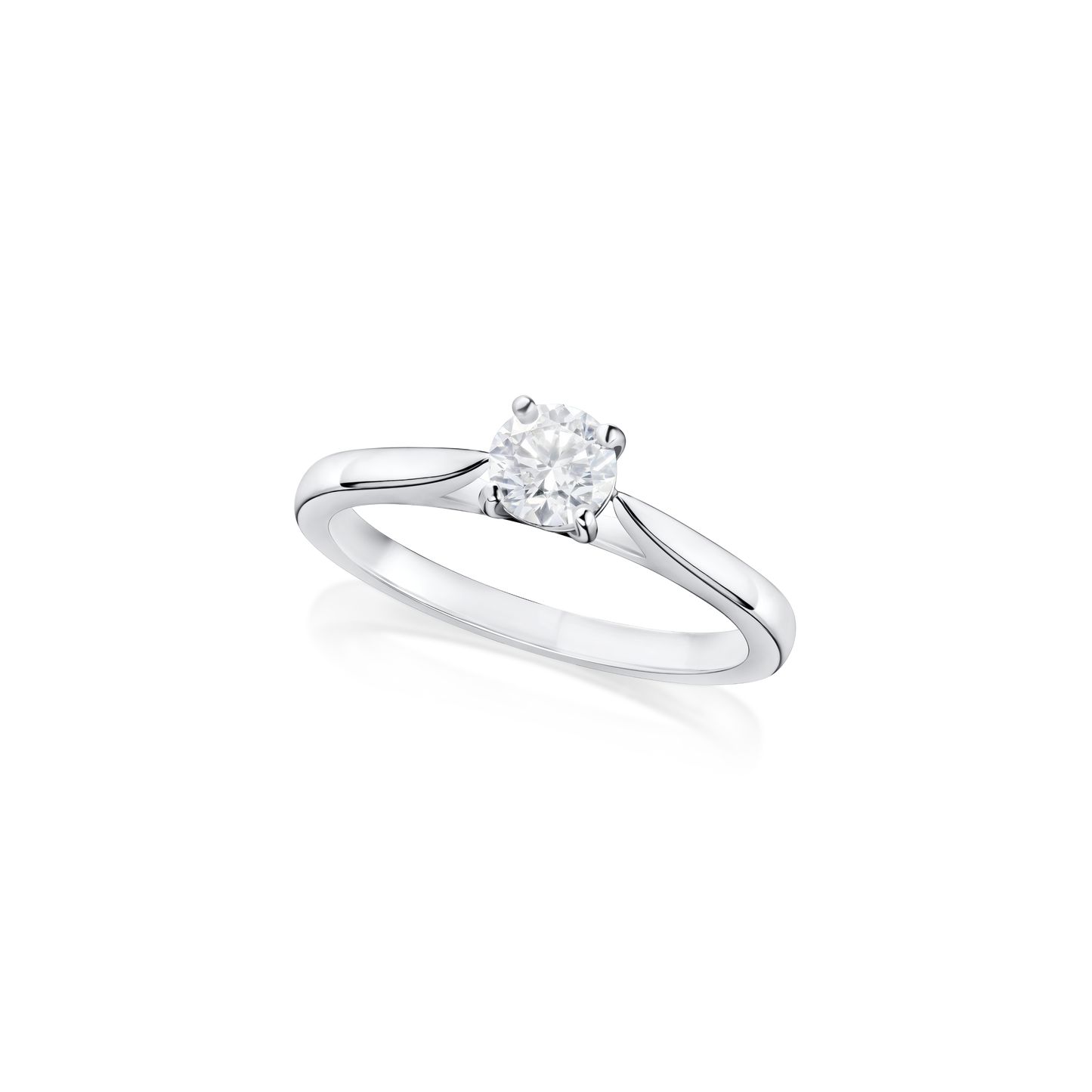 0.40ct Round Brilliant-Cut Diamond Solitaire Ring
