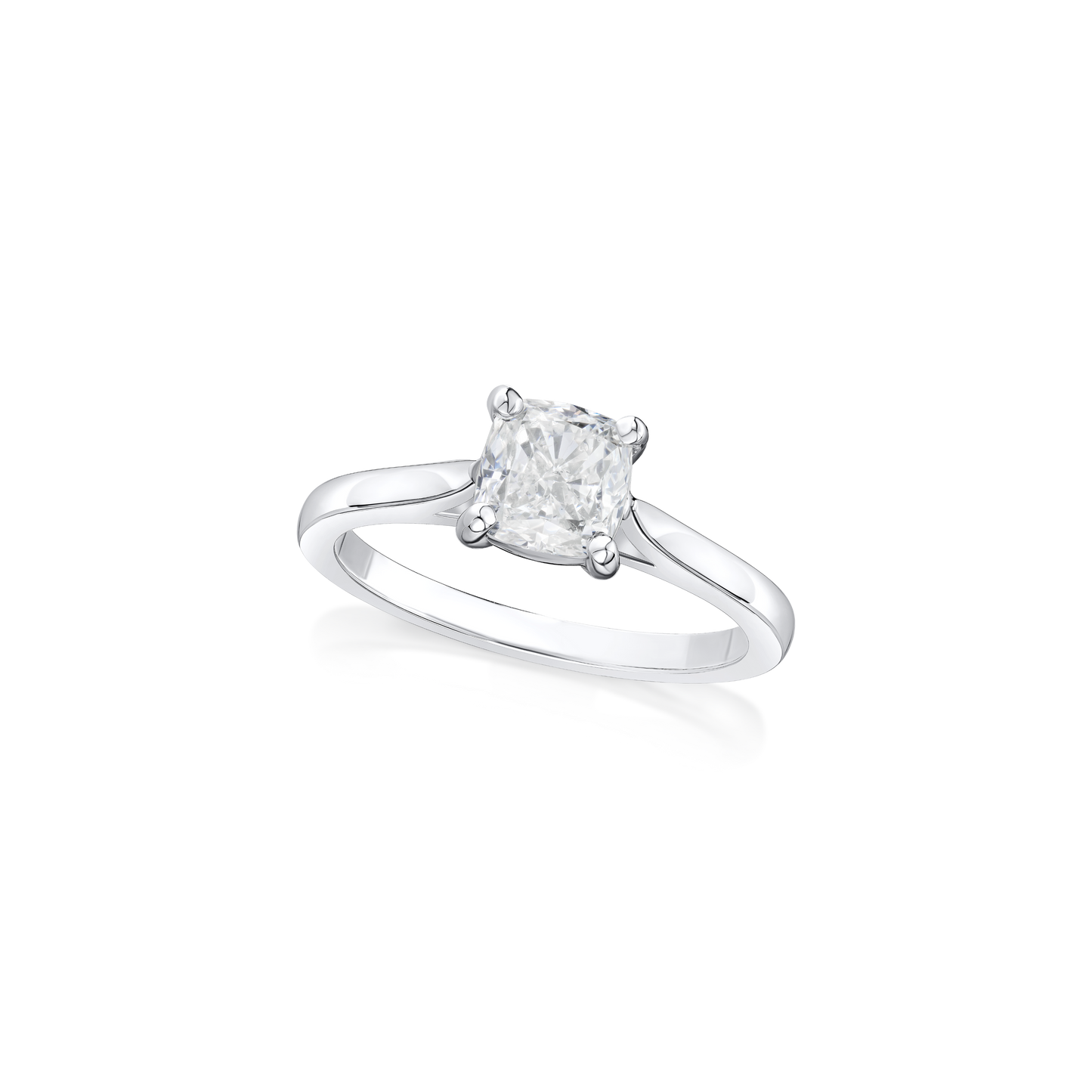 1.20cts Cushion-Cut Diamond Solitaire Ring