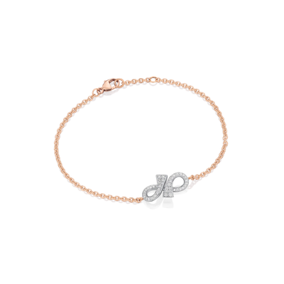 Infinity Collection 18ct Rose Gold Diamond Set Bracelet