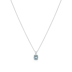 1.54cts Aquamarine and Diamond Pendant
