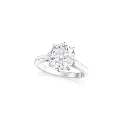 3.50cts Cushion-Cut Diamond Solitaire Ring