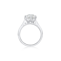 3.50cts Cushion-Cut Diamond Solitaire Ring