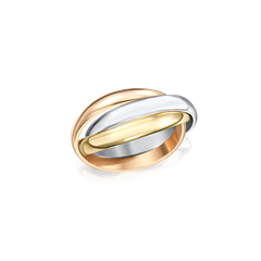 9ct Three Colour Russian Wedding Band