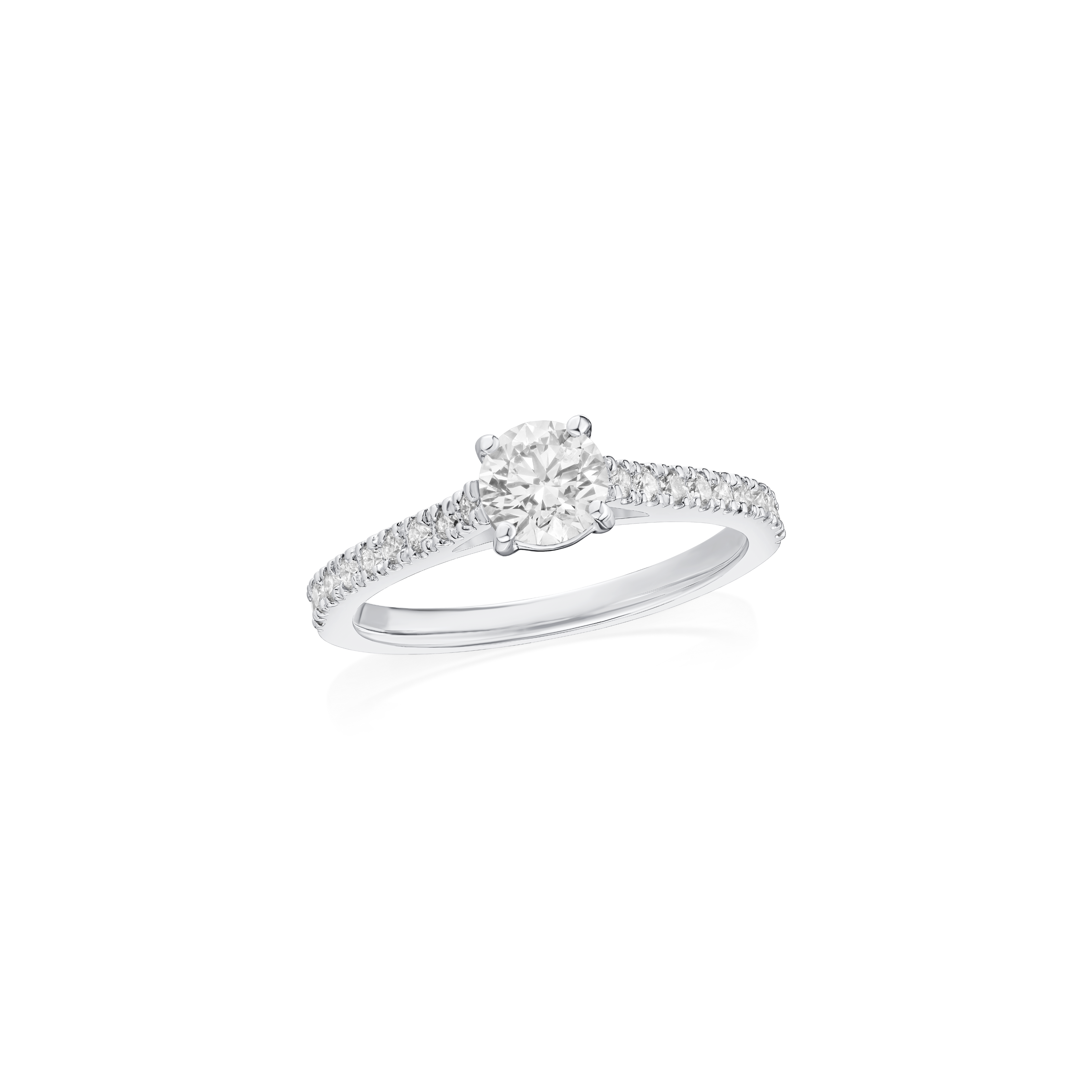 0.55ct Round Brilliant-Cut Diamond Solitaire Ring