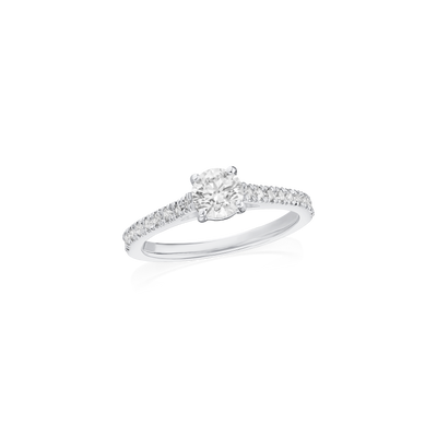 0.55ct Round Brilliant-Cut Diamond Solitaire Ring