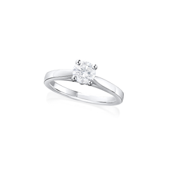 0.55ct Round Brilliant-Cut Solitaire Diamond Ring