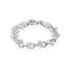 Infinity 1.75cts Diamond-Set 18ct White Gold Bracelet