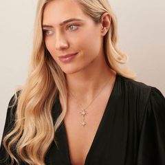 Sienna Collection 18ct White Gold Diamond Drop Pendant