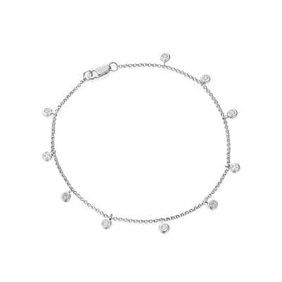 0.39cts Diamond 18ct White Gold Spectacle Bracelet