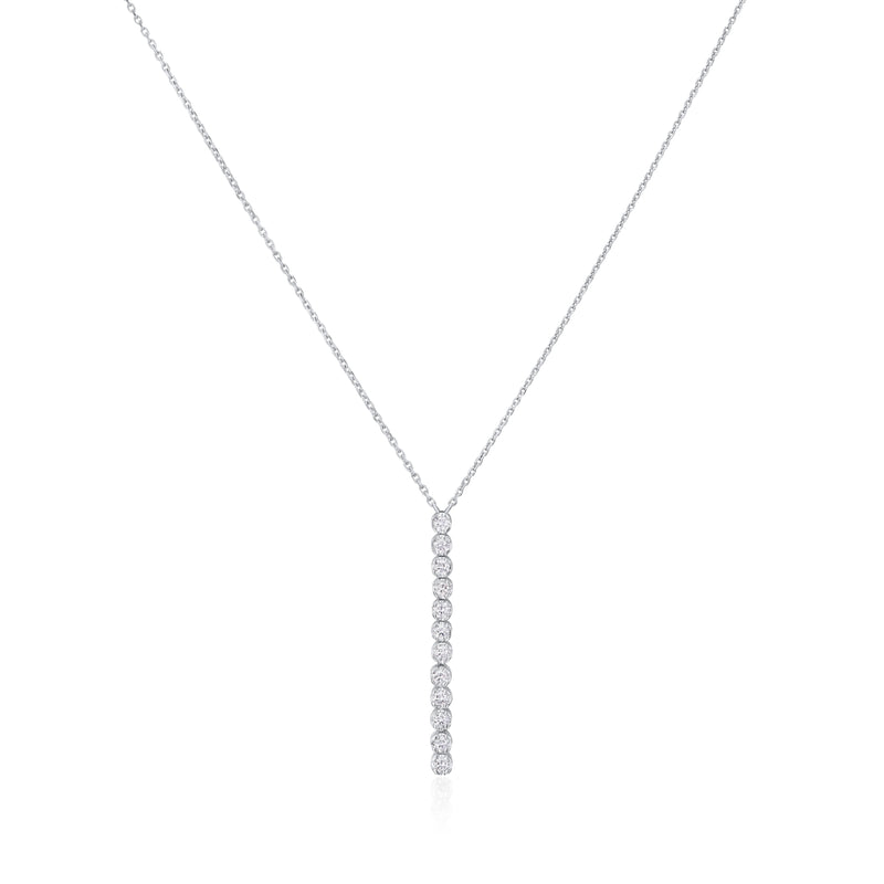 0.33cts Round Brilliant-Cut Diamond Drop Pendant