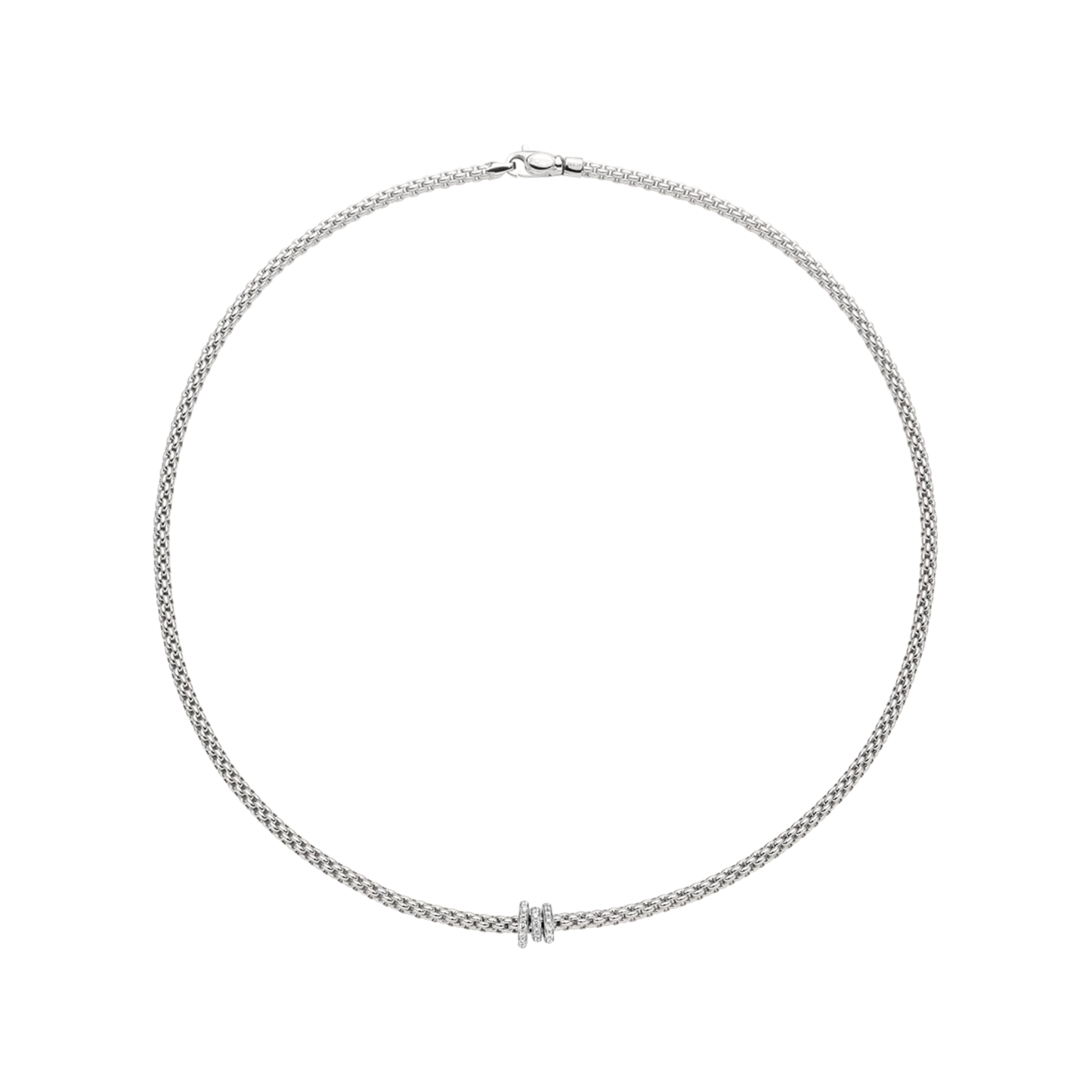 Prima Flex'It 18ct White Gold Diamond Necklace