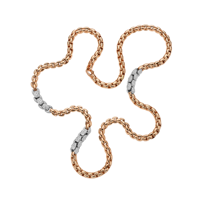 Eka Collection 18ct Rose Gold & Diamond Necklace