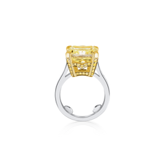 11.18cts Natural Fancy Yellow Diamond Ring