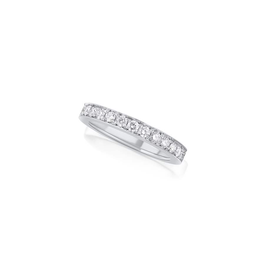 Skyline 3mm Diamond-Set Half Eternity Ring