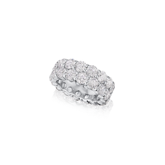 9.60cts Diamond Wave Eternity Ring