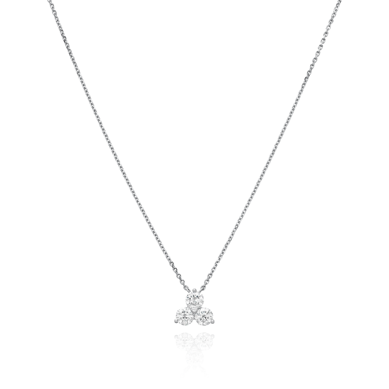 Trefoil 1.43ct Diamond Pendant