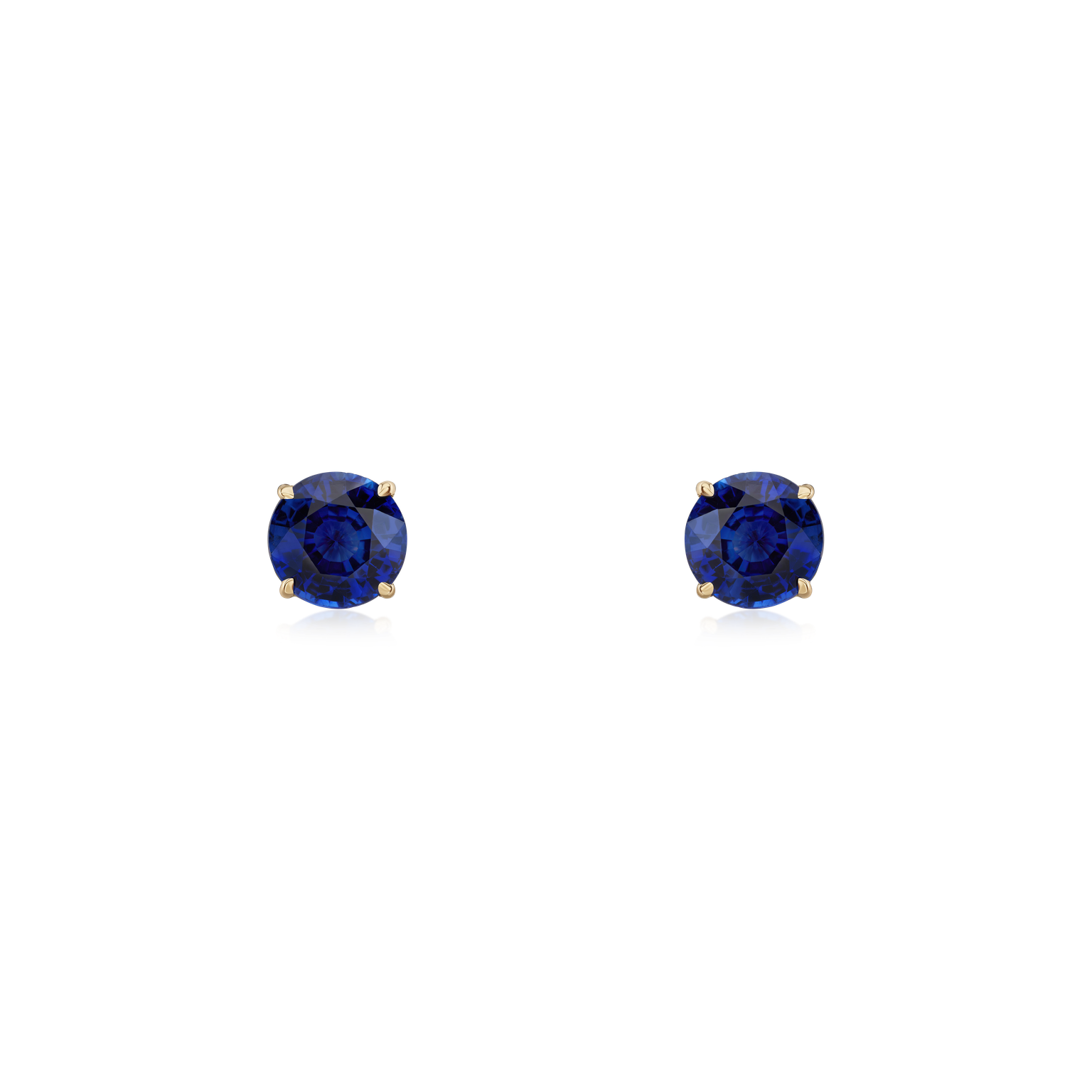 2.16cts Blue Sapphire Stud Earrings