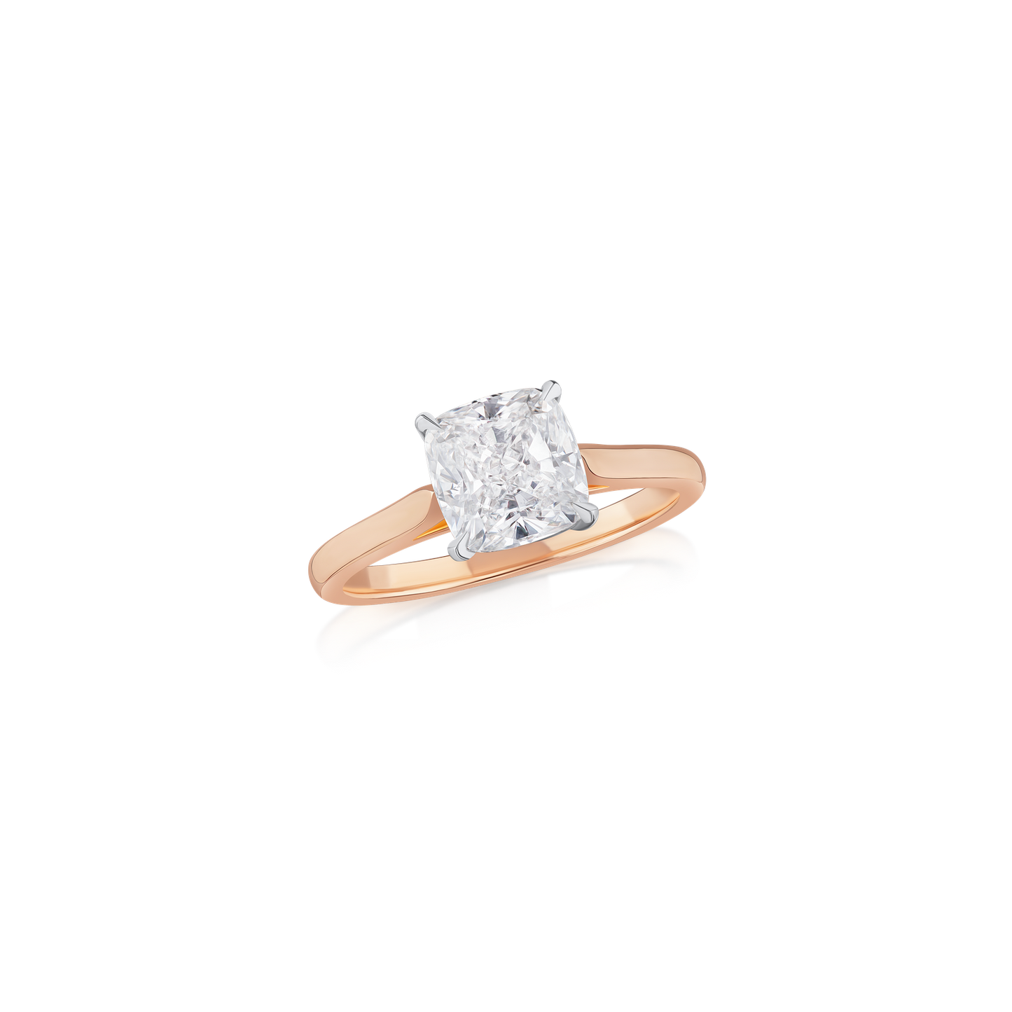 1.99cts Cushion-Cut Solitaire Diamond Ring