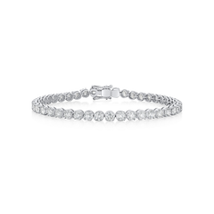 8.00cts Diamond Line Platinum Bracelet
