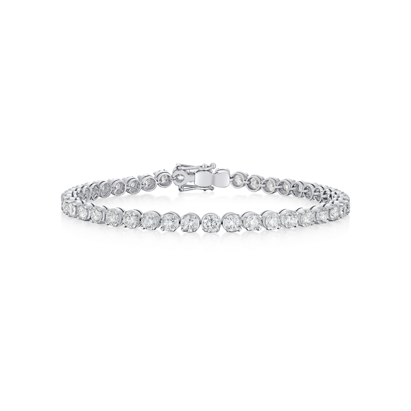 8.00cts Diamond Line Platinum Bracelet