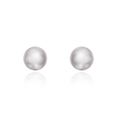 8-8.5mm Pearl 9ct Yellow Gold Earrings