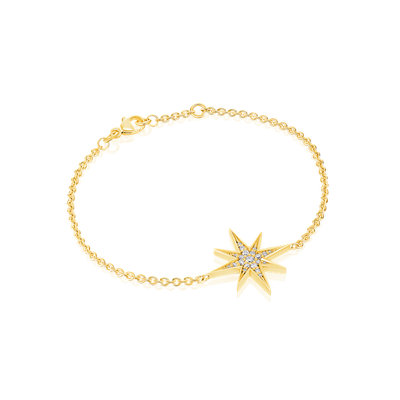 Sienna Large Diamond-Set Star Bracelet