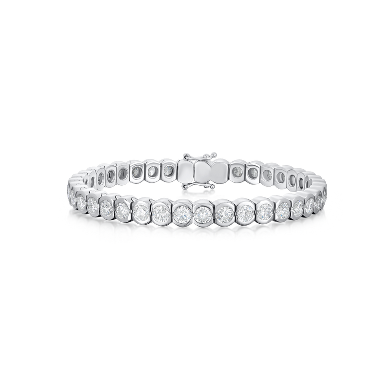 10.00ct Round Brilliant Cut Diamond Line Bracelet