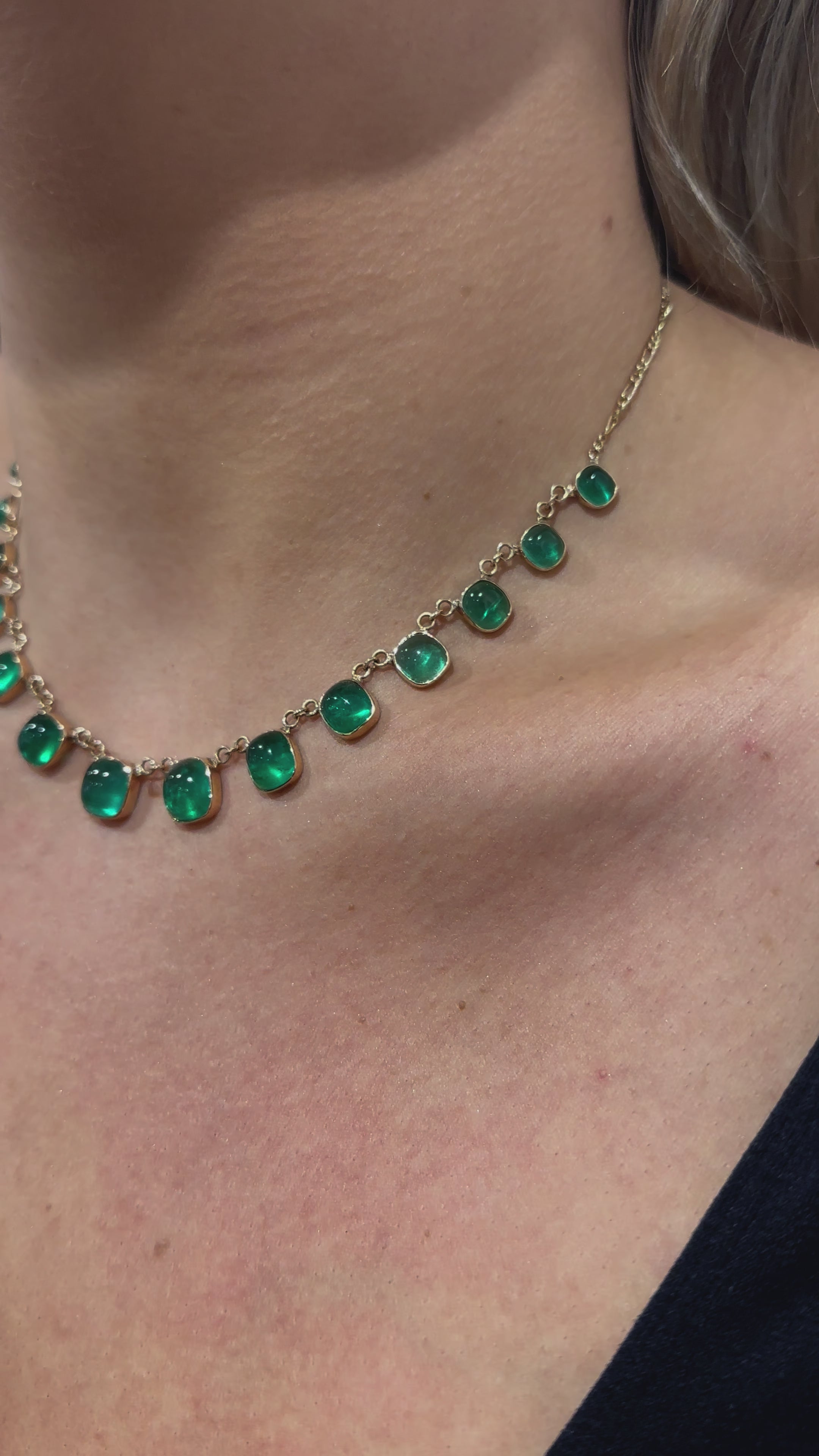 28.67cts Emerald Figari Fancy Necklet