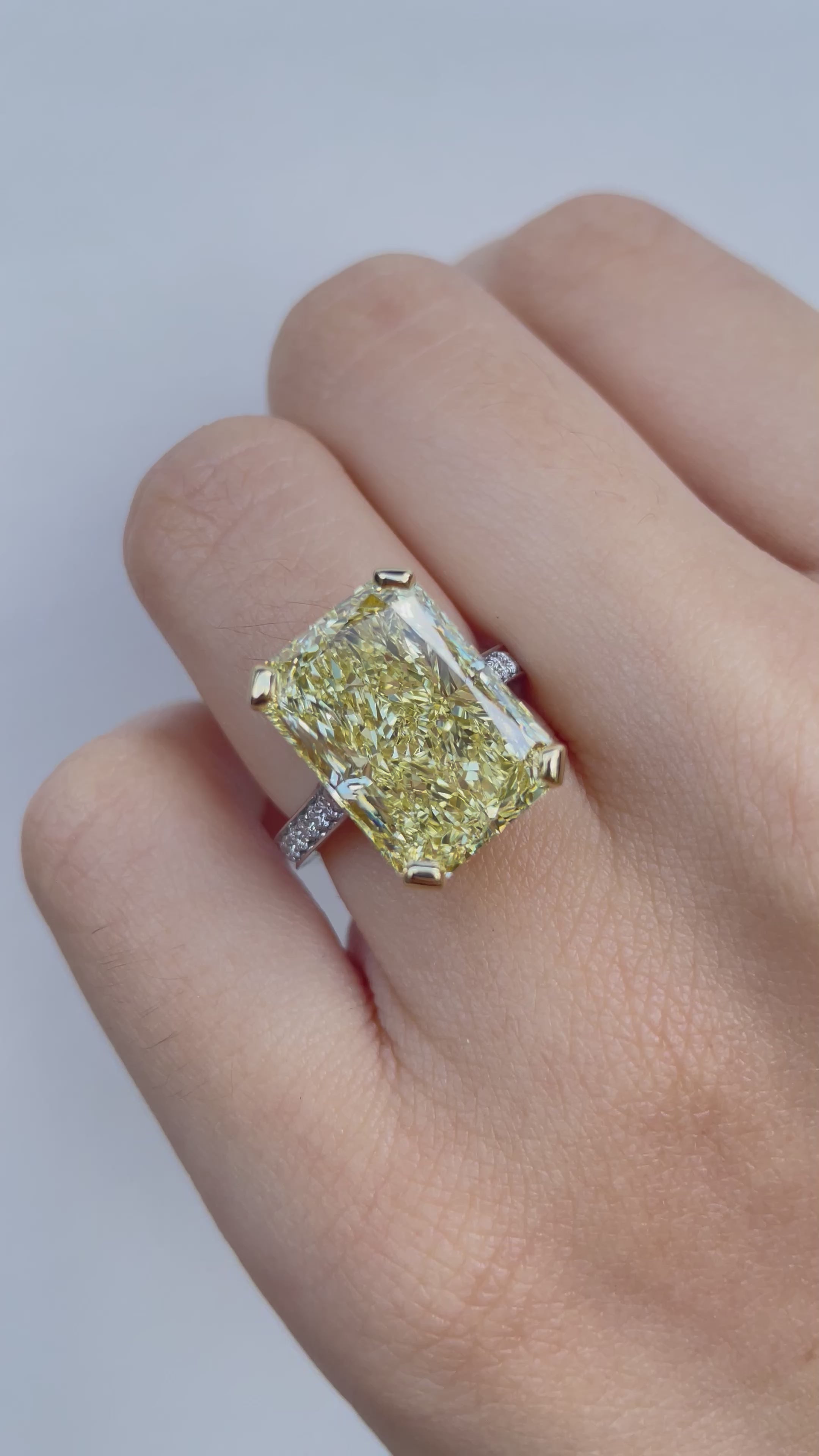 Cartier canary yellow diamond ring sale