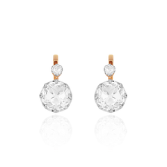 4.92cts Old-Cut Diamond Earrings