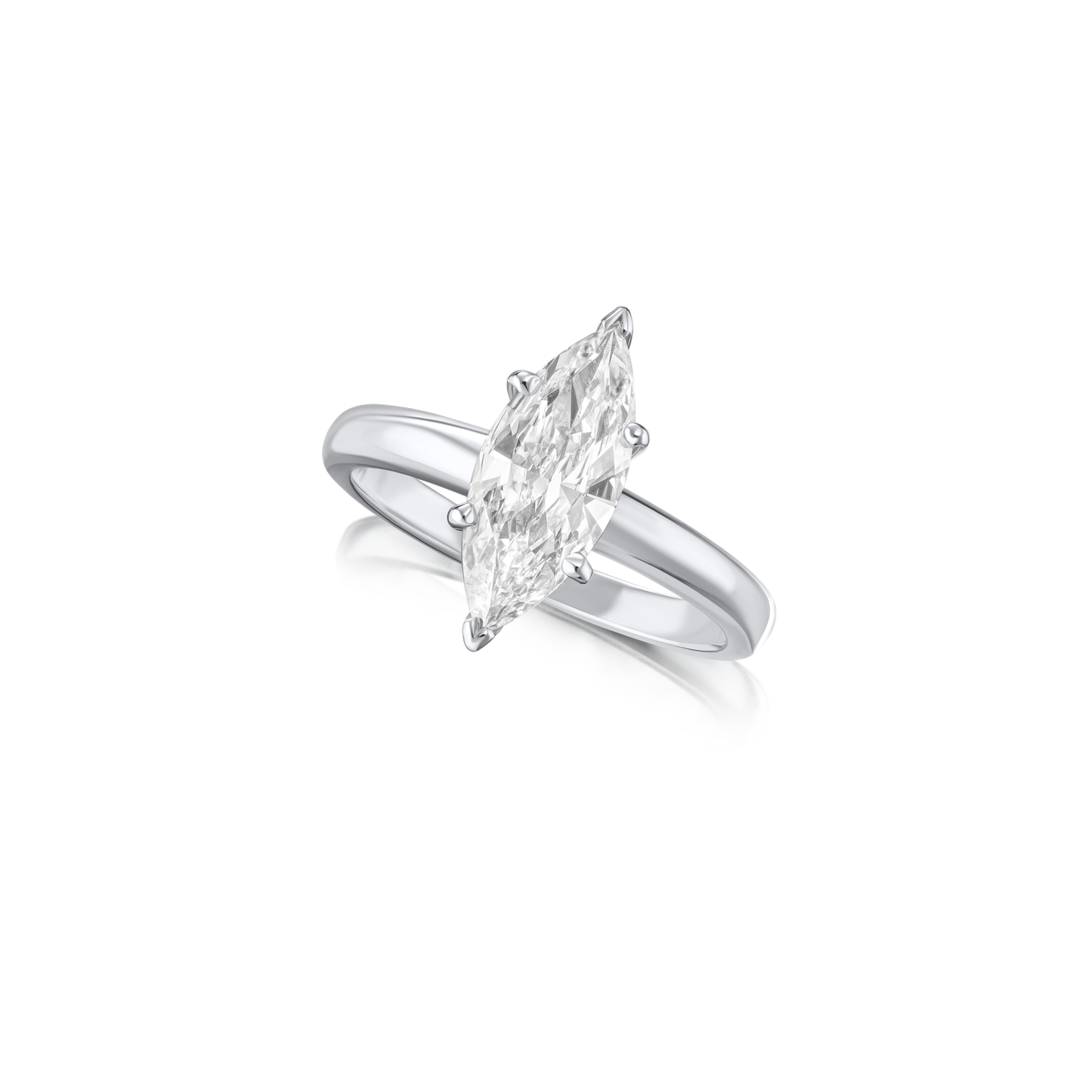 1.12cts Marquise Diamond Solitaire Ring