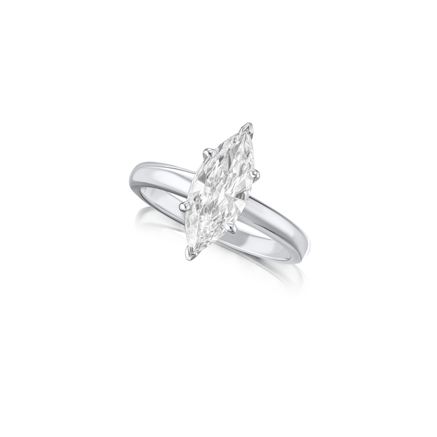 1.12cts Marquise Diamond Solitaire Ring