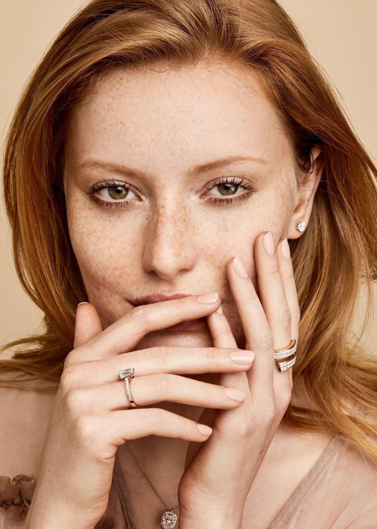 Infinity Collection Diamond Set Crossover Ring