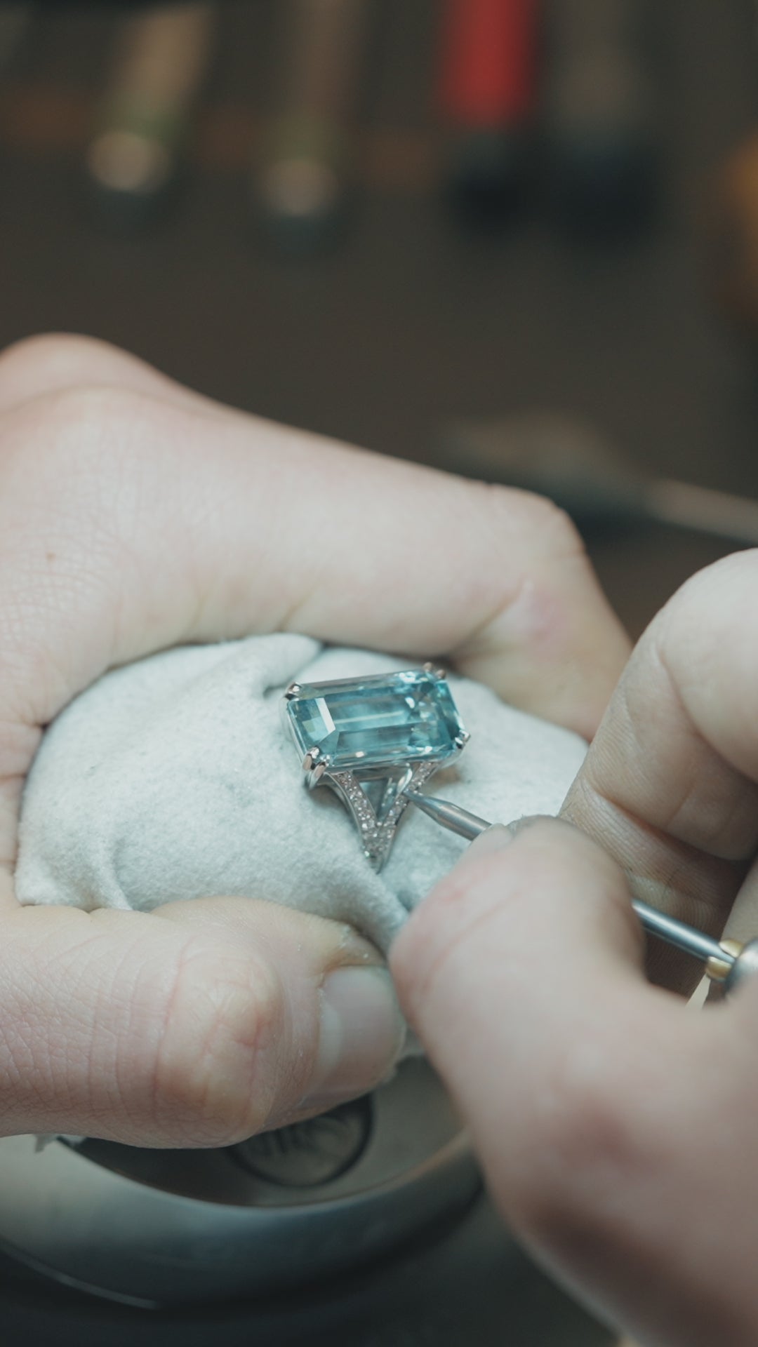 Asprey clearance aquamarine ring