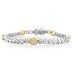Natural Fancy Yellow and White Diamond Bracelet